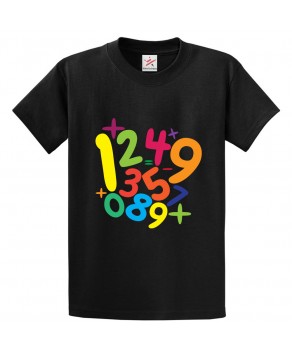 Numeric Art Classic Unisex Kids and Adults T-Shirt for Mathematics Lovers